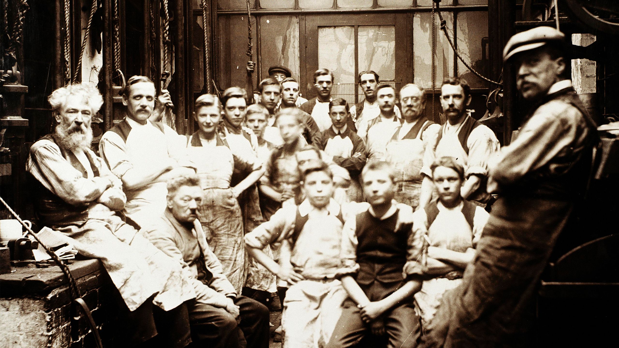 Image: photo of several male workers