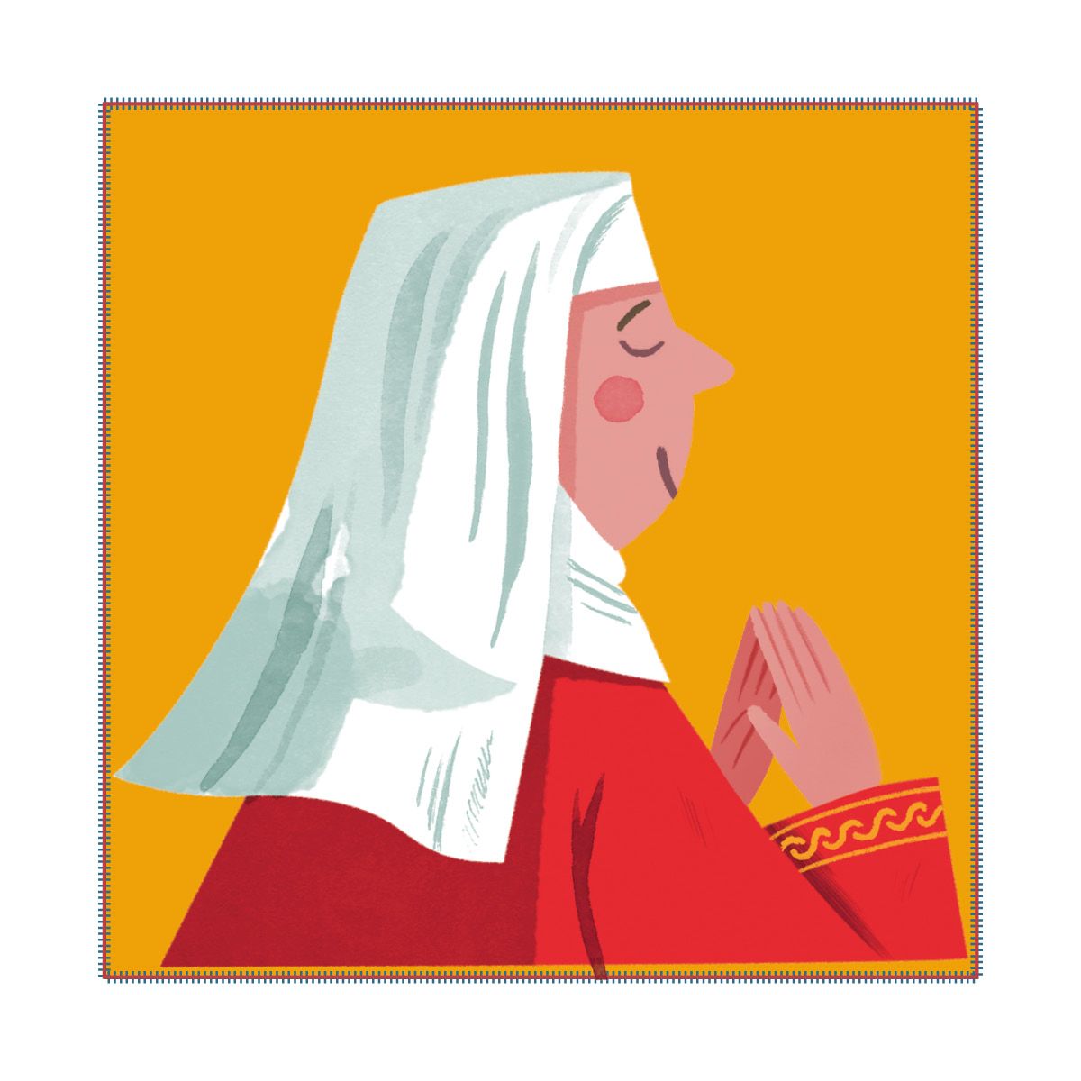 An illustration of St Hild