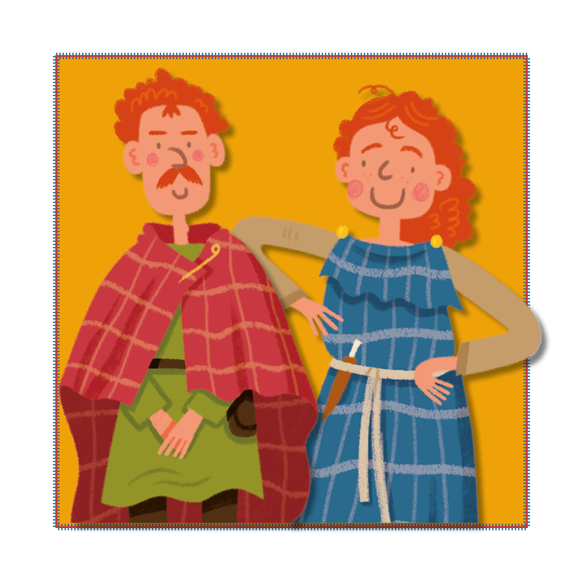 An illustration of two Celts