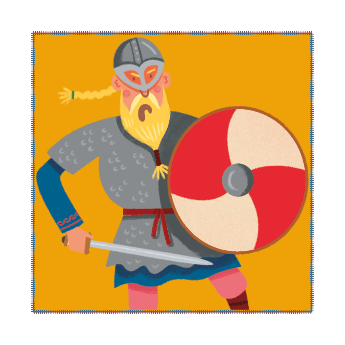 An illustration of a Viking