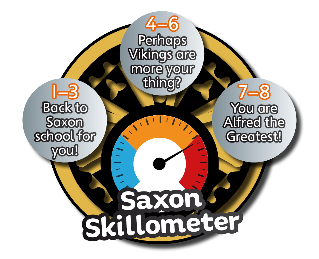 How many did you get right? 1-3: Back to Saxon school! 4-6: Perhaps Vikings are more your thing? 7-8: You are Alfred the Greatest!