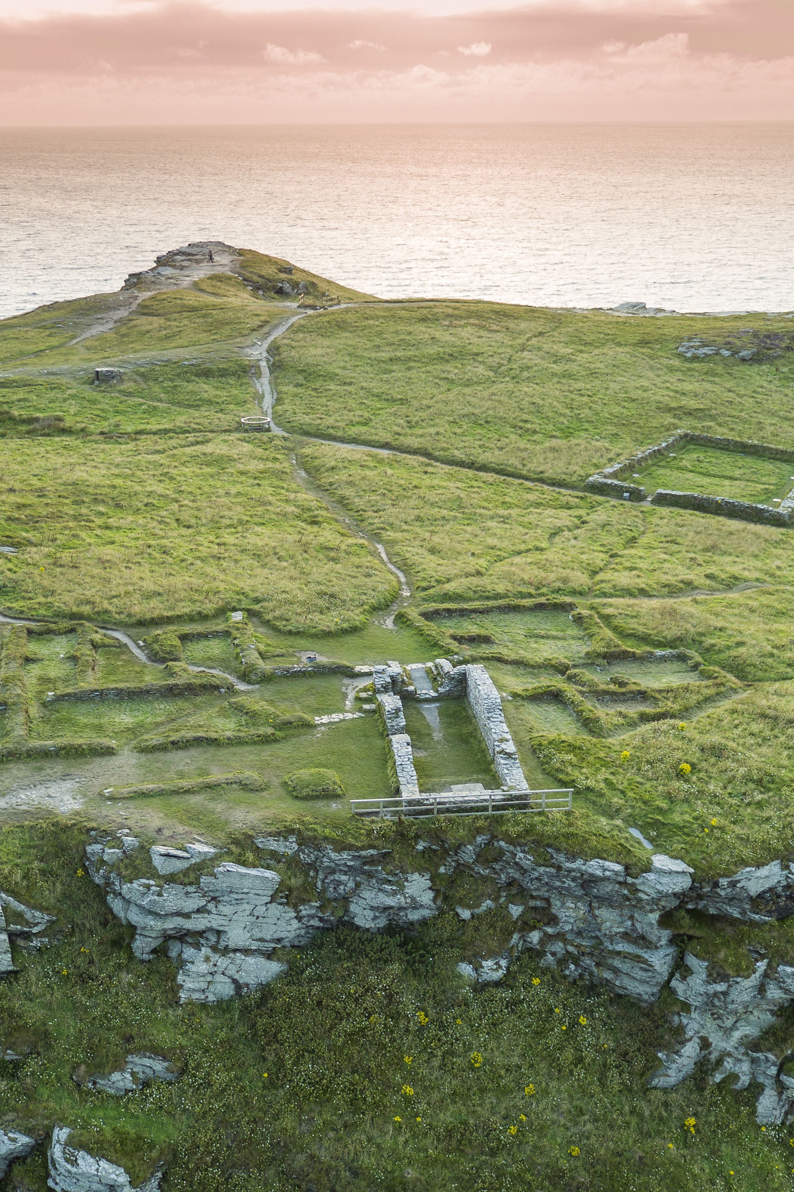 Chapel remains at Tintagel