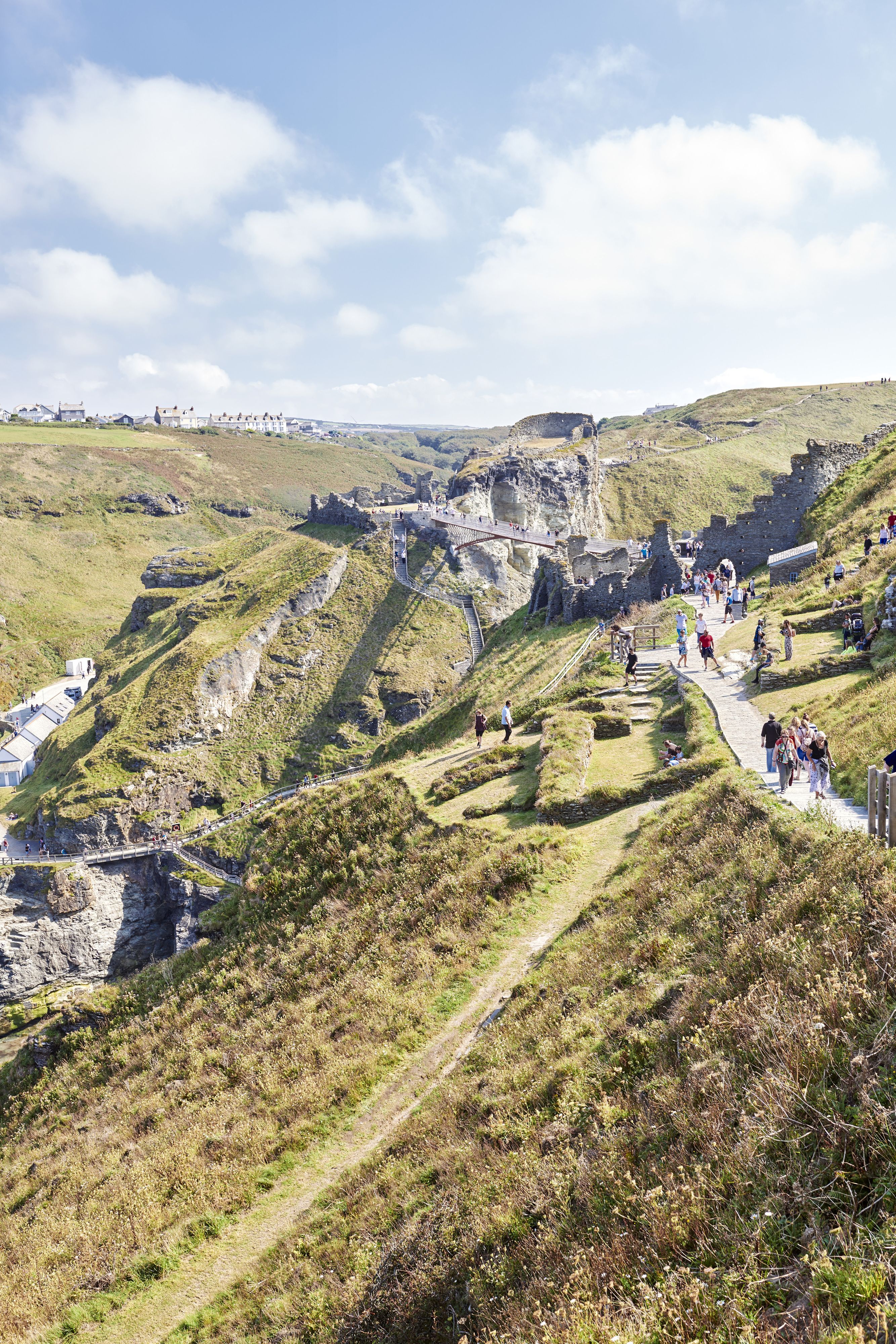 Tintagel Castle's footbridge