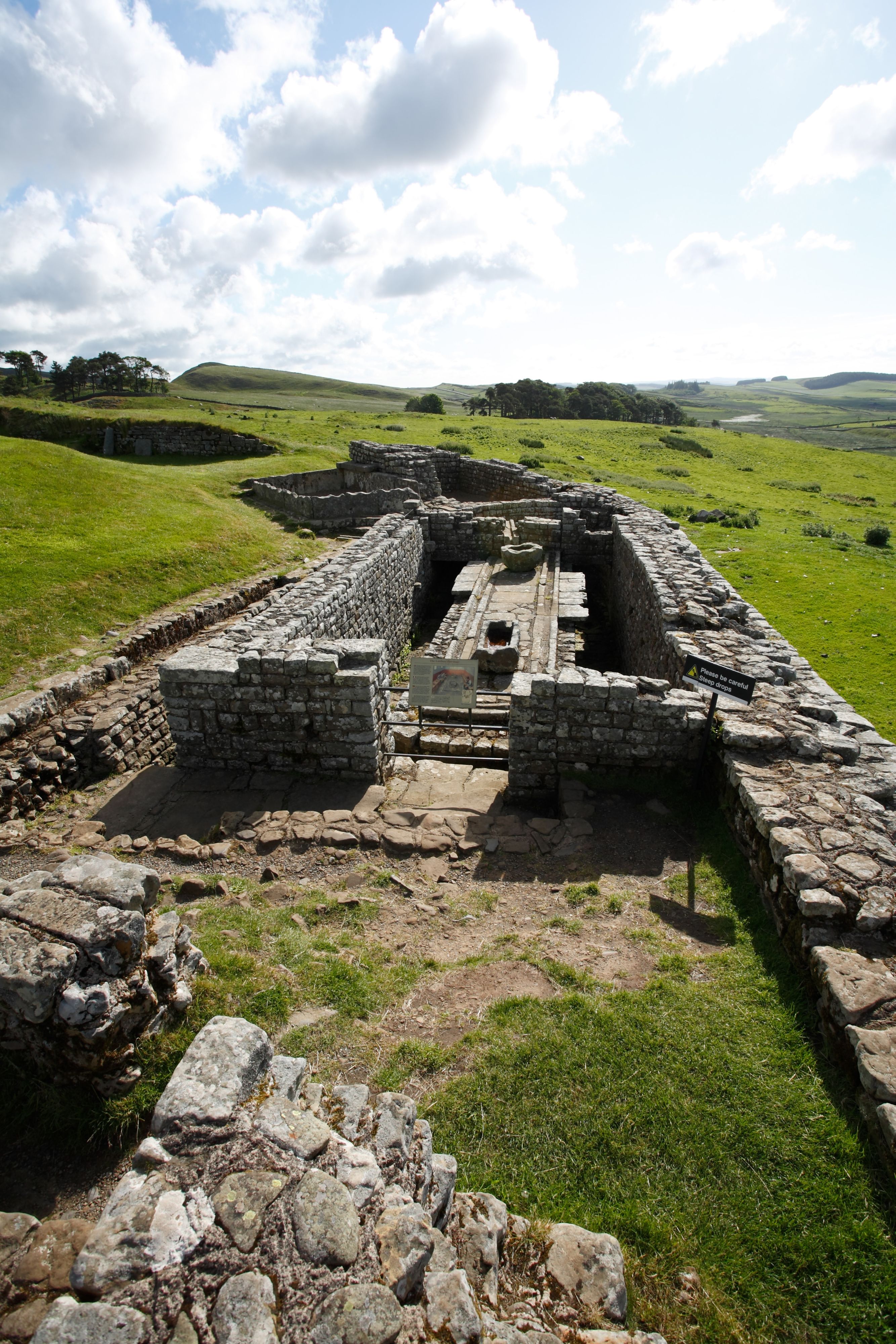 Toilet block at Housesteads