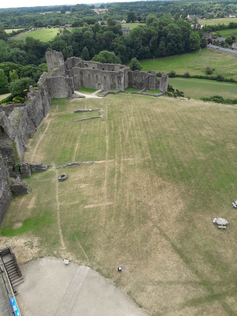 Parch marks at Richmond Castle
