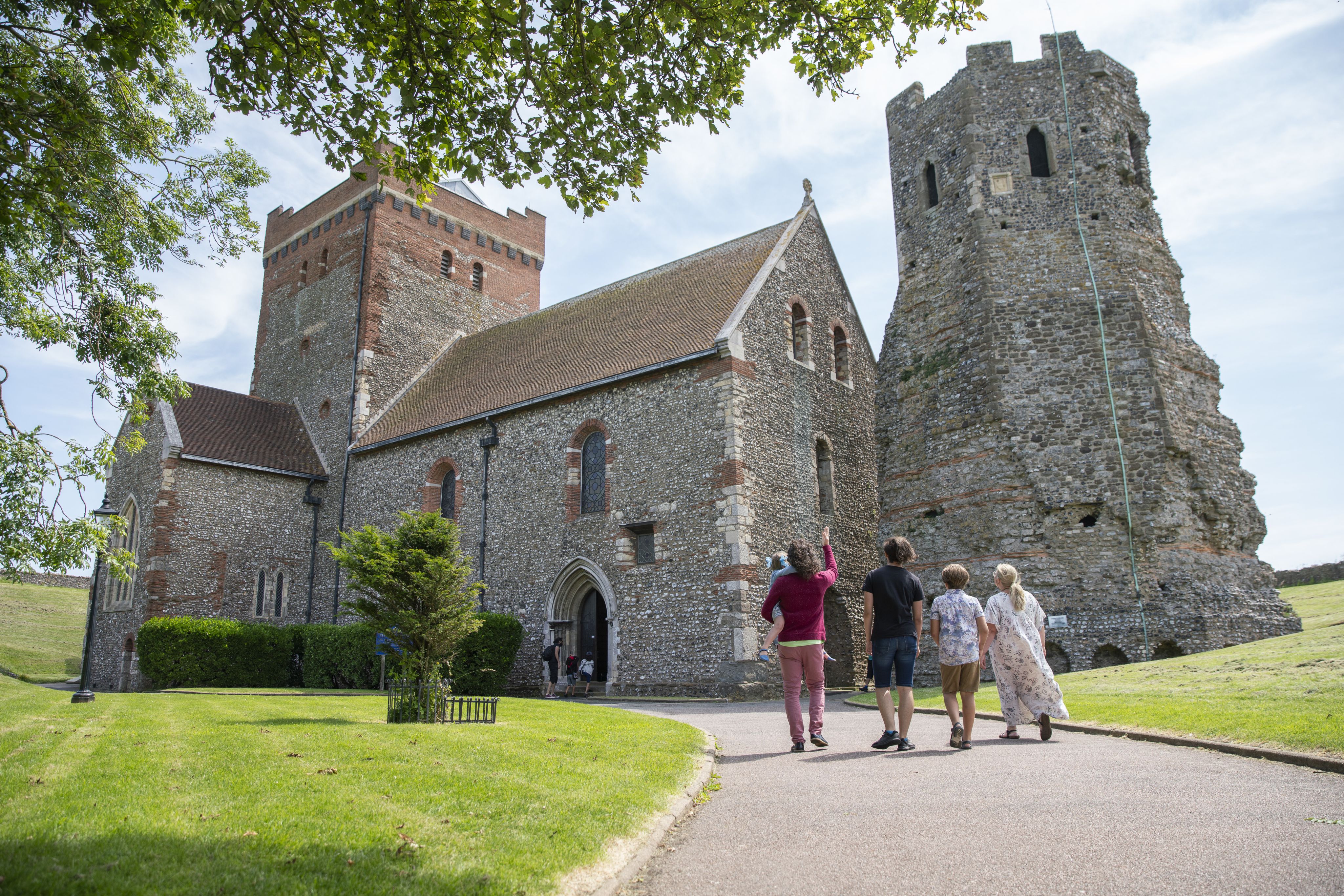 Image: The Roman lighthouse at Dover Castle
