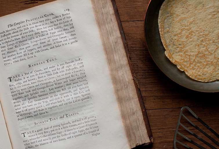 Cookbook and pancake