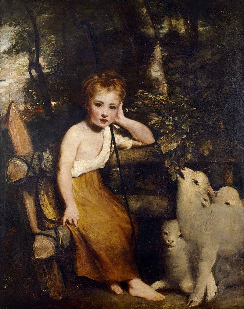 The Young Shepherdess, by Joshua Reynolds , c.1780