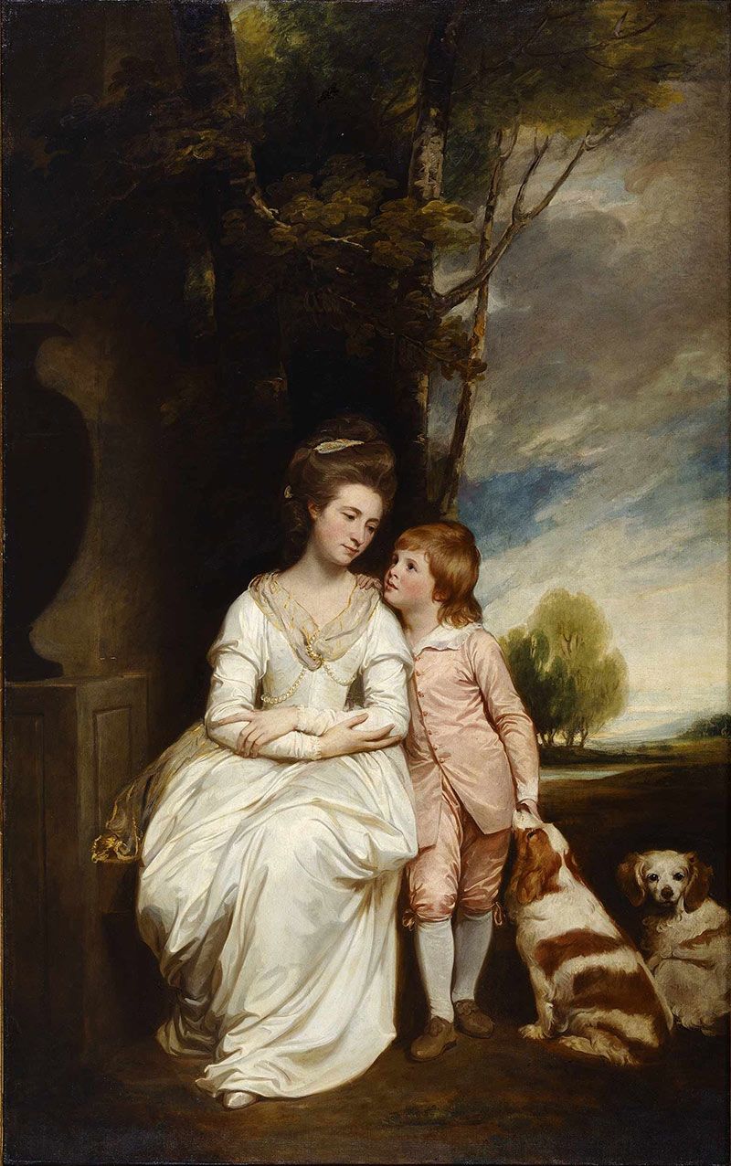 Anne, Countess of Albemarle, and Her Son, by George Romney, c.1777–9