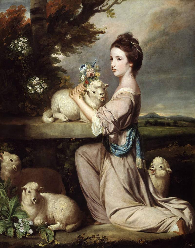 Lady Mary Leslie, by Joshua Reynolds, 1764