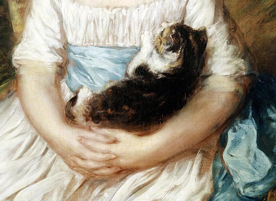Detail from Miss Brummell, by Thomas Gainsborough and Gainsborough Dupont, c.1781–2