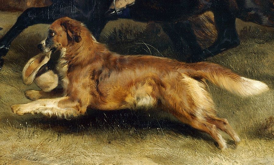 Detail from The Honourable E.S. Russell and His Brother, by Edwin Landseer, 1834