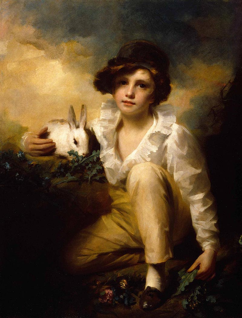 Boy and Rabbit, by Henry Raeburn, 1814