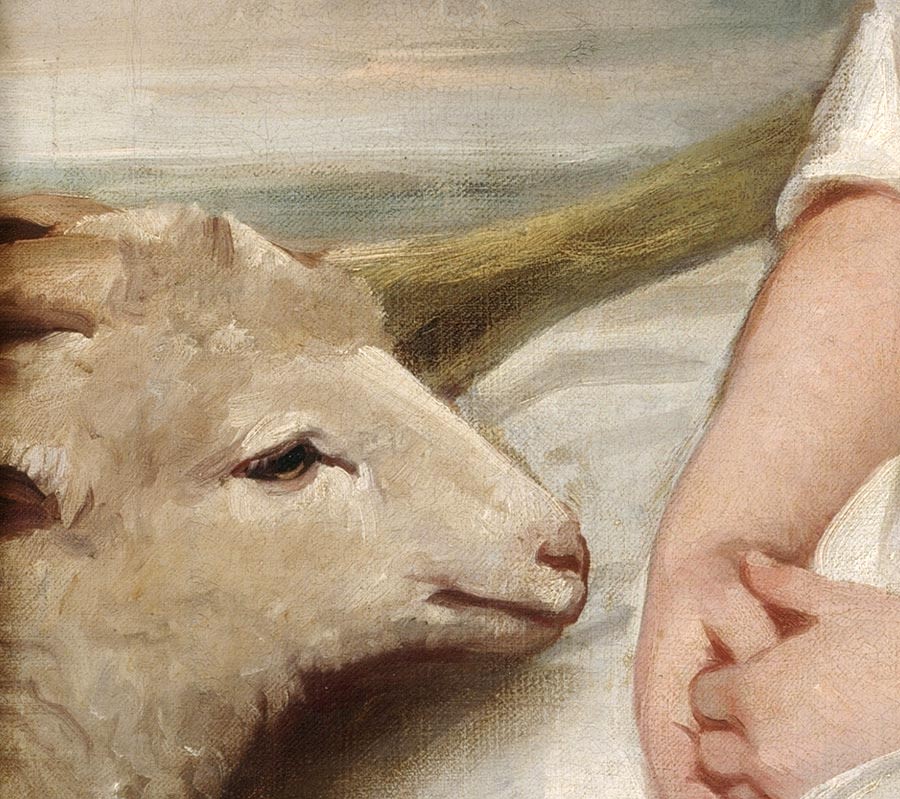 Detail from Miss Martindale, by George Romney, 1781–2
