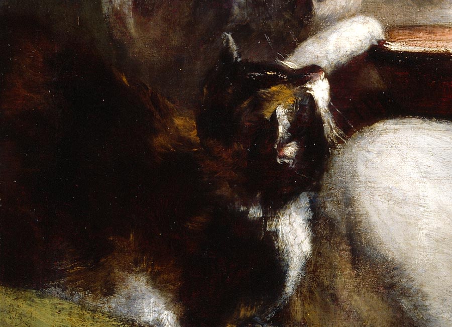 Detail from  Boy with a Kitten, by William Owen, 1807 