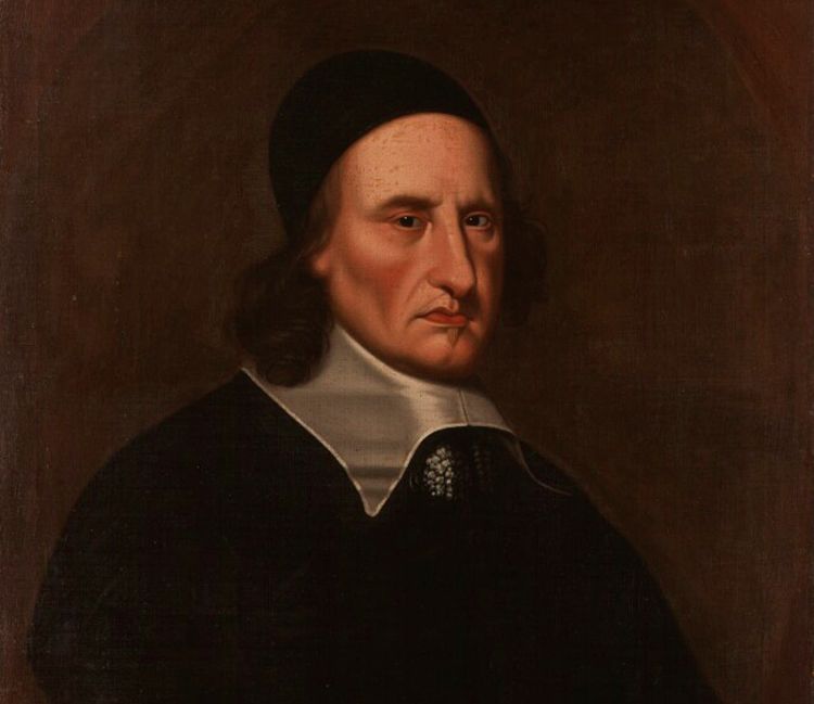 Portrait painting of Archibald Campbell, 1st Marquess of Argyll. He looks at the viewer askance, with his famous squint. He was one of the most influential leaders of the Covenanters movement