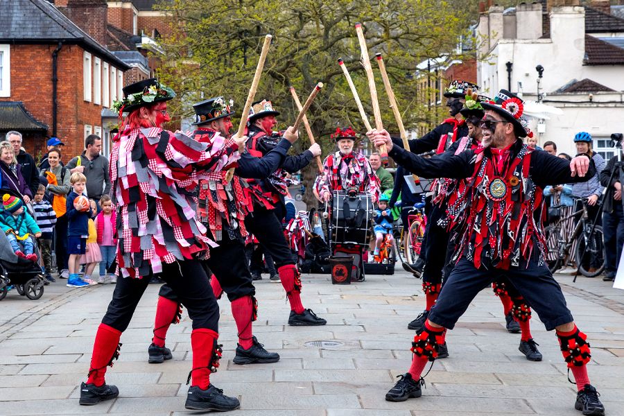 Morris dancers in Windsor