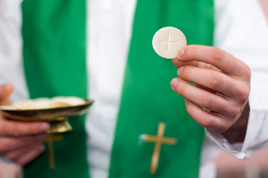 Clergyman and communion